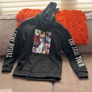 Taylor Swift, The Eras Tour Black Graphic Hoodie, Adult Medium